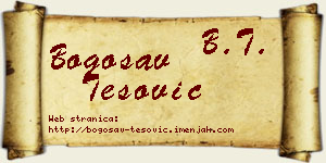 Bogosav Tešović vizit kartica